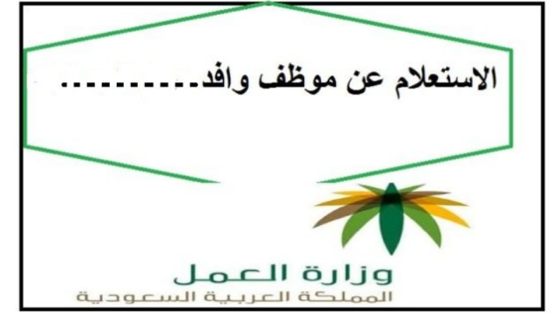 الاستعلام عن موظف وافد