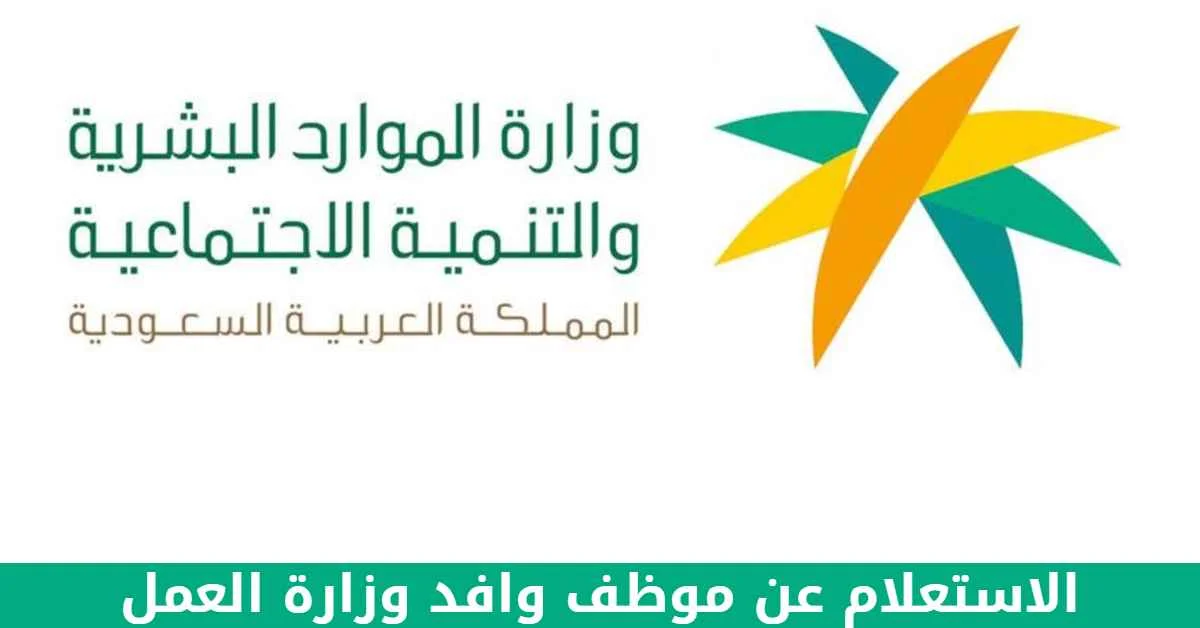 خدمة الاستعلام عن موظف وافد