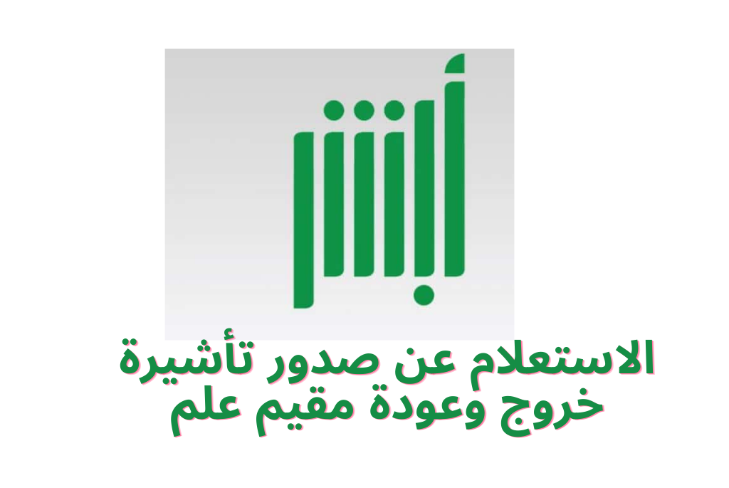 الاستعلام عن صدور تأشيرة خروج وعودة مقيم علم