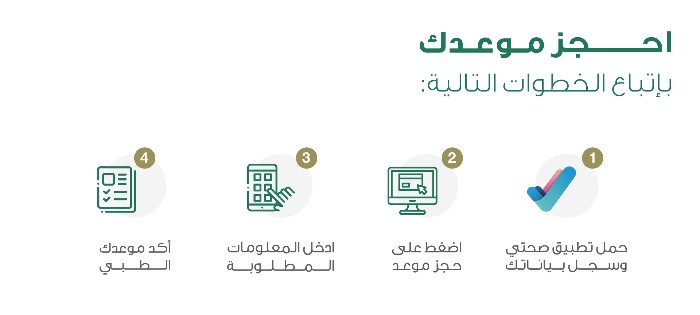 طريقة حجز موعد في المركز الصحي