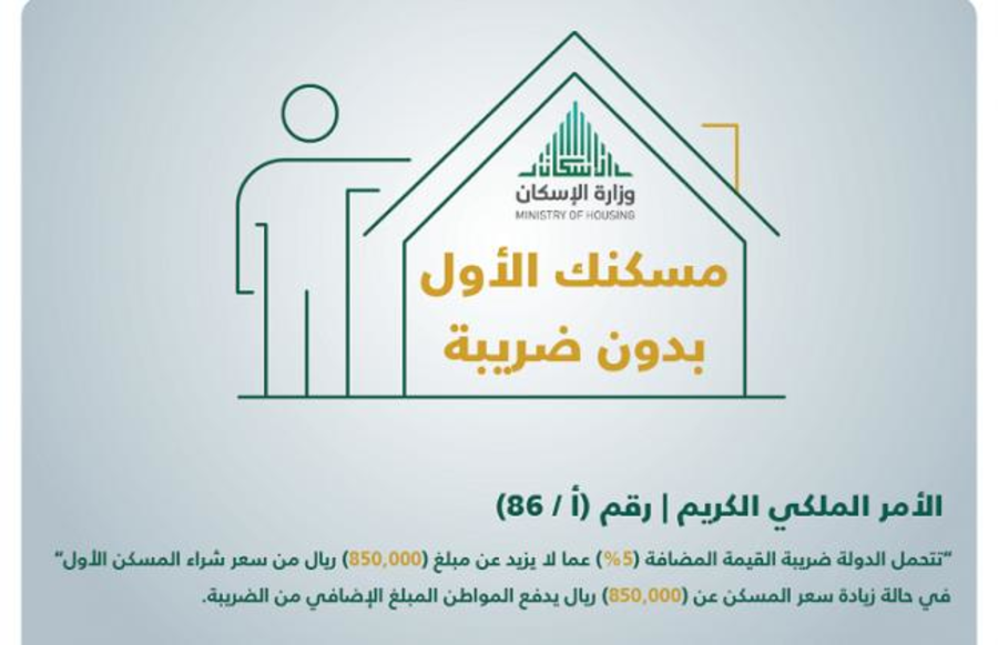 مبادرة تحمل ضريبة المسكن الاول 