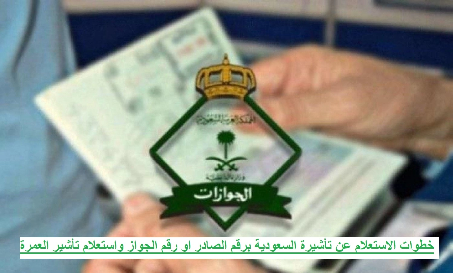 الاستعلام عن تأشيرة العمرة برقم الجواز