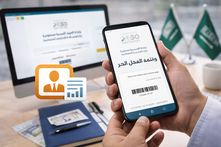 كيف استخرج وثيقة العمل الحر